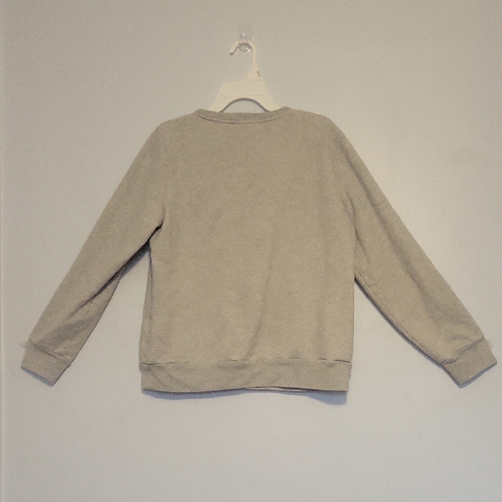 Banana Republic Gray Sweatshirt with Heart Detail - Picture 4 of 4